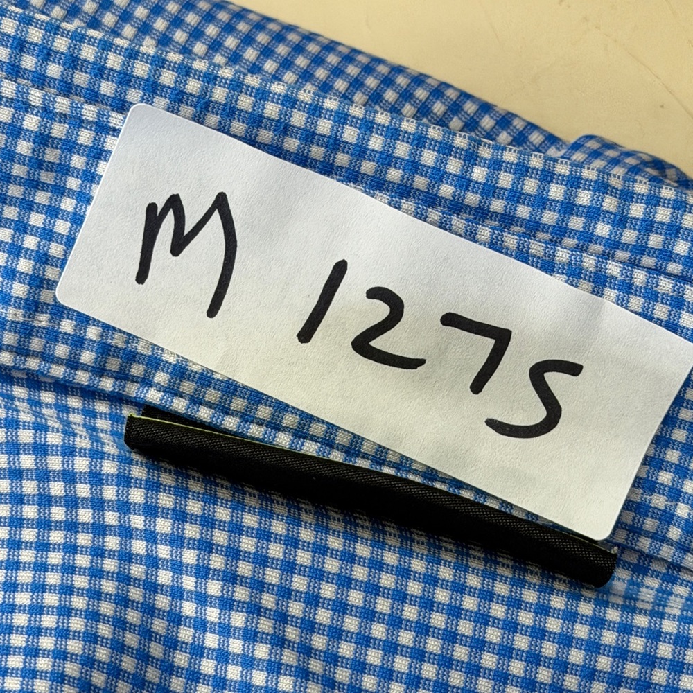 Murano Light Blue Checkered Button Down Shirt - image 8